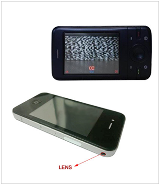 Hidden Lens In Mobile Phone